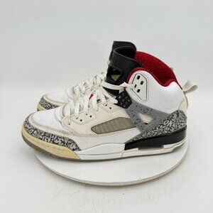 Nike Air Jordan Spizike Men 11.5 315371-122 White Cement Grey Varsity Red Shoes